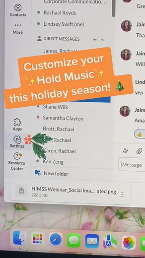 Hold music but make it festive 🎄 Simpler communications for your business with RingCentral.