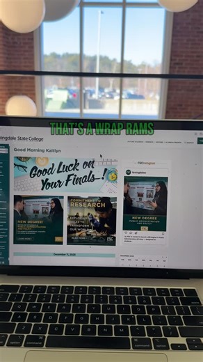 Farmingdale State College on Instagram: "Enjoy your break, Rams! ❄️"