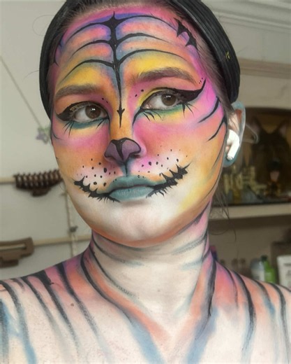 Tiger Face Paint Tutorial Lisa Frank Makeup