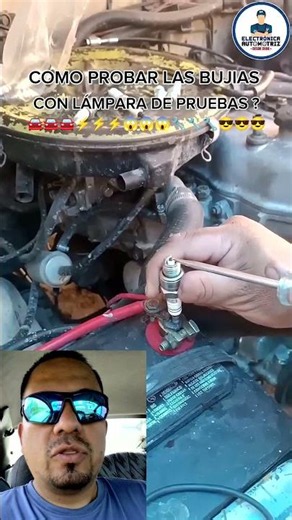 HOW TO TEST SPARK PLUGS WITH A TEST LIGHT!!! #automotiveelectronics #automobile