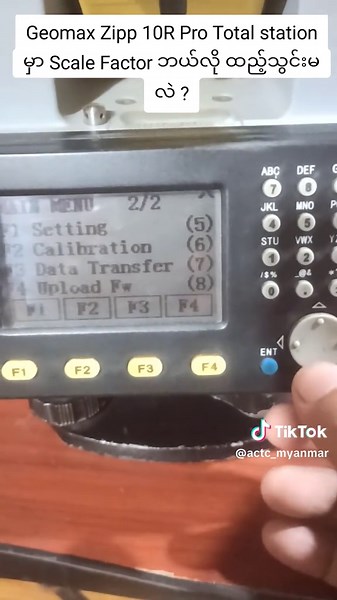 Geomax Zipp 10R Pro Total Station Scale Factor Guide
