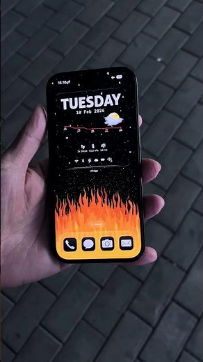 Inferno Glow iPhone Setup 🔥 | Epic Fire Wallpaper
