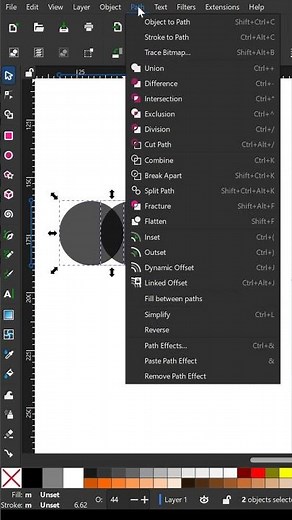 Mastercard logo in Inkscape