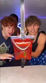 Don't pop the bag challenge with Snow Dunk