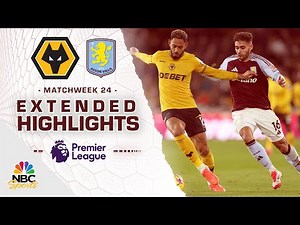 Wolves v. Aston Villa | PREMIER LEAGUE HIGHLIGHTS | 2/1/2025 | NBC Sports