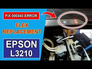 EPSON L3210 error 000043 Two Red Light Blinking Error Fix and Repair