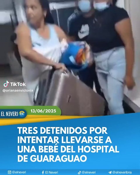 #Anzoátegui, #Venezuela/ Dos mujeres y un hombre fueron detenidos por su presunta participación en el robo de una #bebé del #hospital del IVSS Dr. César Rodríguez de Guaraguao, en #PuertoLaCruz, municipio Sotillo del estado Anzoátegui. #noticias #ultimomomento #viral #venezuela