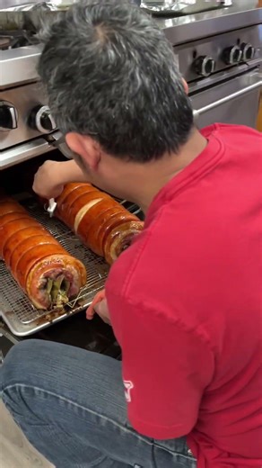 Longest Pork Belly Inside The Oven