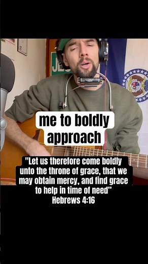 Hebrews 4:16 “￼Let us boldly approach the throne of grace” ✝️💪