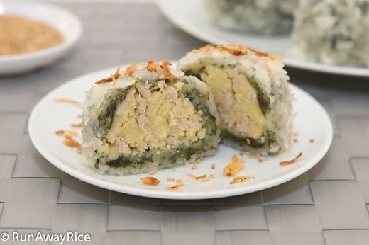 Sticky Rice and Mung Bean Dumplings (Banh Khuc / Xoi Khuc)