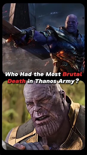 Who Had the Most Brutal Death in Thanos Army? 💀 #shorts