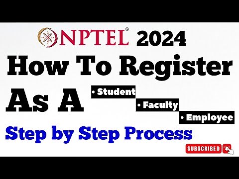 How to Register For NPTEL 2024 | Step by Step Guide | Ateeq10