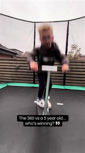 Milo's Trampoline Tricks: Almost Perfecting the 360