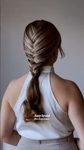 easy braid for beginners #hairtutorial
