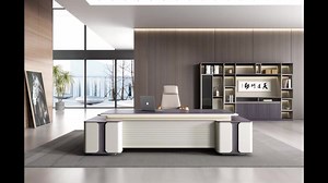 High-Level Office Desk Boss Desks E1 Melamine Material Luxury Office Furniture Office Table