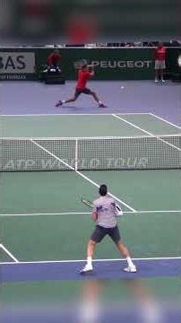 Milos Raonic in Full Flow vs Federer | Paris 2014 🎾💥