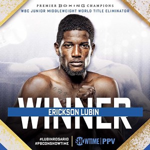 Erickson Lubin defeats Jeison Rosario by KO, dropping to the canvas twice in RD6 with 💣 to the body. Lubin improves to 24-1 with 17KOs and is next in line for the WBC Junior Middleweight title. #LubinRosario #PBConShowtime | Premier Boxing Champions