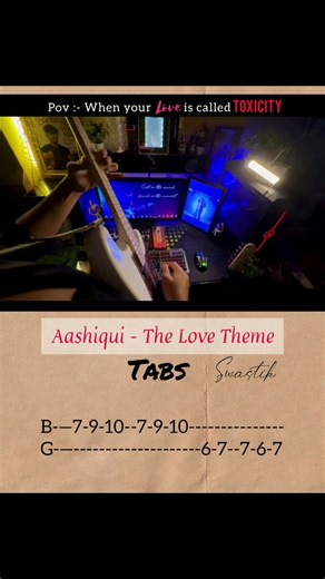 Aashiqui - the love theme guitar tutorial 🎸 ..#aashiqui2 #thelovetheme #guitartutorial