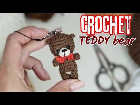 How to Crochet a Cute Bear Keychain | Perfect for Beginners!