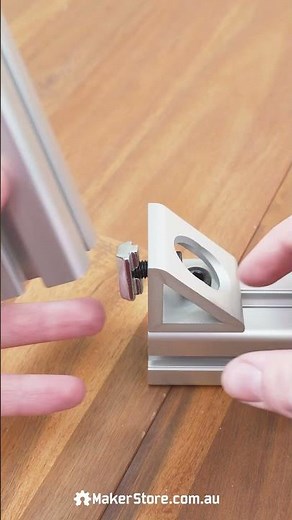 How to Join 40 Series Extrusions Using the 2-Hole Gusset Corner Bracket