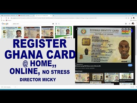 😍🔥Ghana Card: Step By Step Tutorials of The Ghana Card Online Registration (Director Micky)