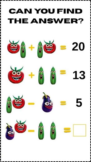 Think Before You Answer 🍎 Tricky Visual Math