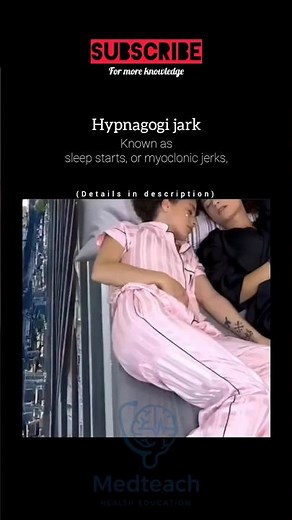 What Is Hypnagogic Jerk? | Sleep Start Explained 😴⚡ #youtubeshorts #healthshorts