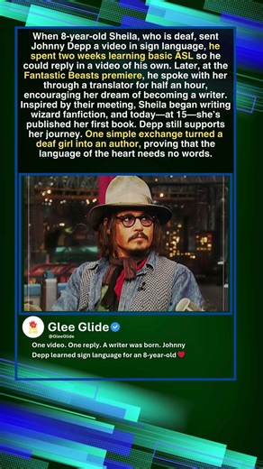 Why Johny Depp learned sign language?