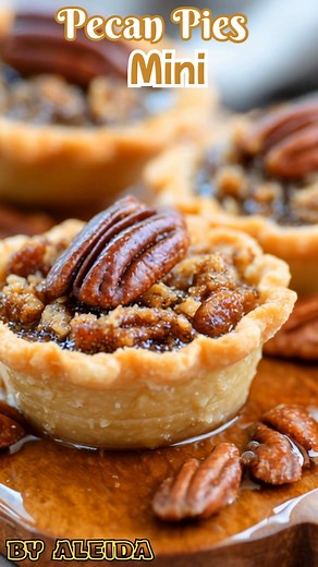 All the flavor of classic pecan pie, in the cutest little bites! 🥧✨ These Mini Pecan Pies are sweet, buttery, and perfect for holiday entertaining. 🤎🎄 Ingredients For the crust: 1 ½ cups all-purpose flour ½ cup (1 stick) unsalted butter, cold and cubed ¼ cup granulated sugar ¼ teaspoon salt 2–3 tablespoons cold water (You can also use store-bought refrigerated pie crust or mini phyllo shells for a shortcut!) For the filling: ¾ cup brown sugar (light or dark) ½ cup light corn syrup (or maple s