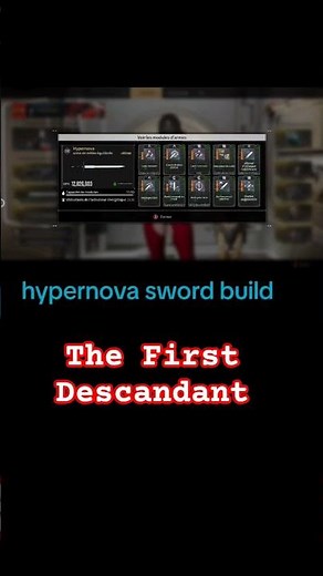 hypernova sword build #thefirstdescendant