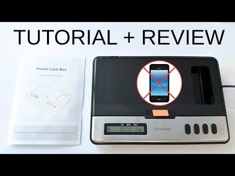 Vaydeer Phone Lock Box with Timer | Tutorial + Review