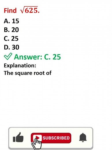 How to find perfect square is the product of a whole number multiplied by itself. #mathsshorts