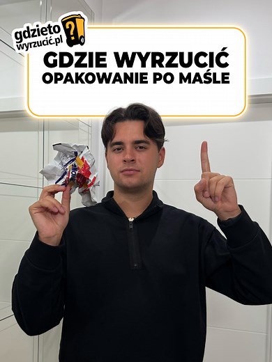 🧈 Masz zużyte opakowanie po maśle i nie wiesz, gdzie je wyrzucić? Już wyjaśniamy! 🤔 #gdzietowyrzucic #ekologia #segregacja #recycling
