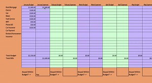 Simple Budgeting Excel Tool Monthly Income and Expense Budget Step by Step Guide - Etsy