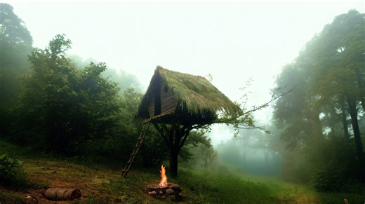 2.4M views · 48K reactions | Tree-Top Living: How to Build a Tree House with a Grass Roof  #TreeHouseBuild #EcoLiving | The Forest Path | Facebook