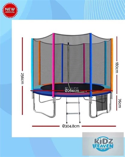 10FT Trampoline Everfit Kids Trampoline Rebounder