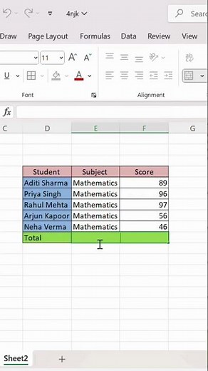 How to use SUM Function in Excel