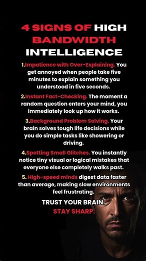 5 Signs You Have A Fast Processing Brain