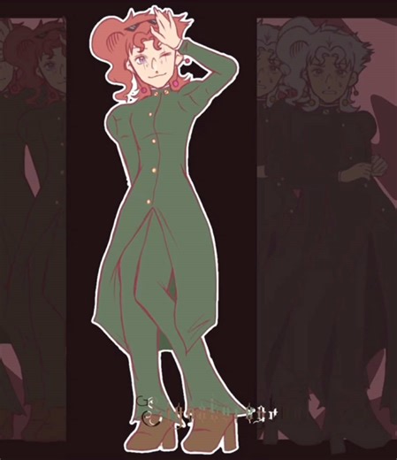 Looping Animation of Kakyoin from JoJo's Bizarre Adventure