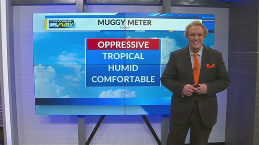 Humid day with scattered storms through the afternoon