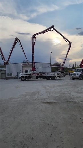 Carman Concrete Ltd Spell out #MOM with their trucks. #MothersDay 2025 #carman #carmanmanitoba