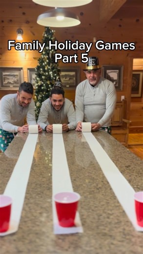 Carmen Ordonez - Nontoxic Living & Family Travel on Instagram: "Slow and steady really does win this one 🤣🐎 👉🏼Follow @carmenordoneztv for more simple, holiday family games and don’t forget to share with a friend. ❄️Family Holiday Games (Part 5): Toilet Paper Derby How to play: ❄️Place an object on one end of a strip of toilet paper (a kitchen island or long table works best) ❄️Each player stands at the opposite end holding the toilet paper roll ❄️On “go,” slowly roll the toilet paper onto th