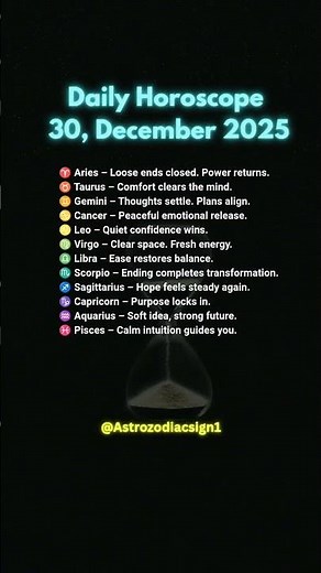 🌟 December 30, 2025 Horoscope for All 12 Zodiac Signs 🔮Bold Moves, Balance & Intuition! #zodiacsigns