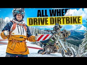 Two Engine AWD Dirt Bike in The Snow