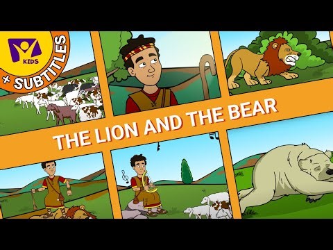 The Lion and the Bear | Bible Story of David for Kids + SUBTITLES