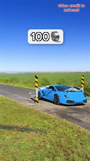 Duct Tape vs Lamborghini #mrbeast #shorts