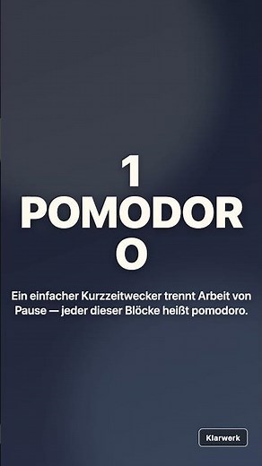 Pomodoro-Technik: Warum 25 Minuten reichen