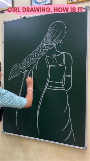 Girl Drawing With Easy Techniques ❤ #shorts #shortsfeed #drawing #art #youtubeshorts #ytshorts #yt