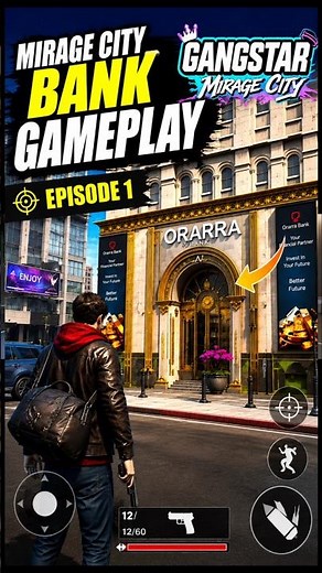 Gangstar Mirage City Heist Gameplay | New Open World Game | Gangster Mirage City Bank Robbery