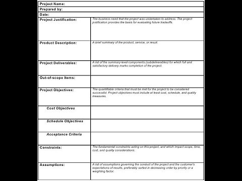 Project Scope Statement